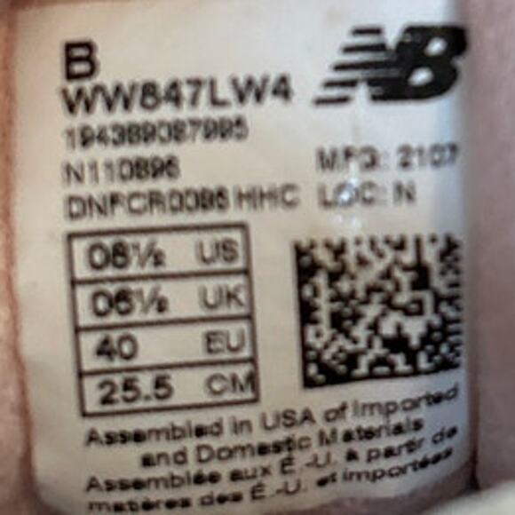 New Balance - 847 v4 - Running Shoes - Gray/Pink - Women's - 8.5 B - WW847LW4 - Picture 9 of 9